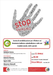 Volantino serata contro bullismo